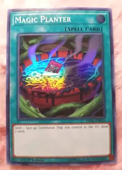 X2 Yu-Gi-Oh TCG Magic Planter SHVA-EN055 1st Edition Super Rare Card SHADOWS - Image 4