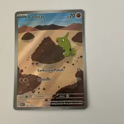 Larvitar 203/197 SV03: Obsidian Flames Holo Full Art Pokemon Card - Image 1