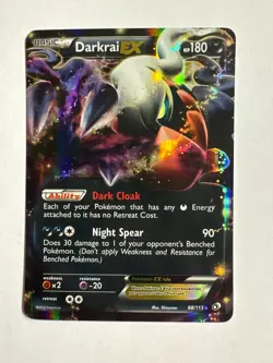 Darkrai EX 88/113 Legendary Treasures Holo Pokemon Card - Image 1