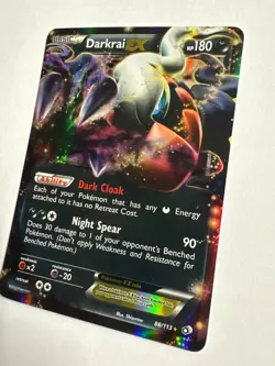 Darkrai EX 88/113 Legendary Treasures Holo Pokemon Card - Image 3