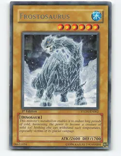 Frostosaurus #STON-EN002 Rare 1st Edition Yugioh Card - Image 1