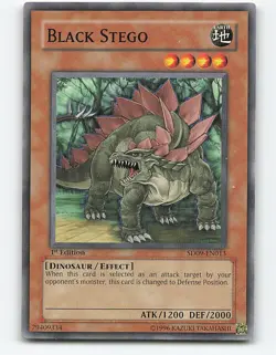 Black Stego #SD09-EN013 1st Edition Yugioh Card - Image 1