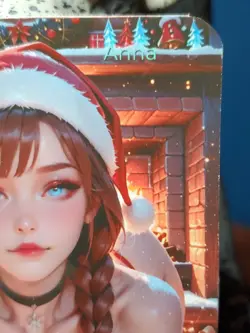 Anna Frozen Waifu Ribbons 🎀 Disney Spicy Lonestar Customs Christmas 2025 Card - Image 3