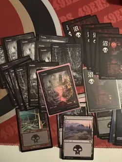 Mtg Magic The Gathering Black Land Lot Various Sets Foil 100 Qty Swamps NEO - Image 2