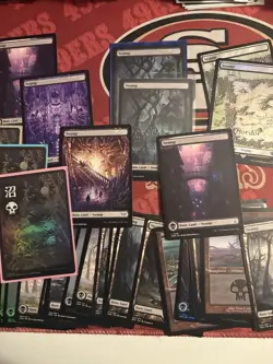 Mtg Magic The Gathering Black Land Lot Various Sets Foil 100 Qty Swamps NEO - Image 4