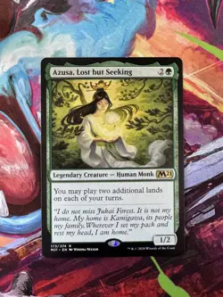 MTG Magic The Gathering Azusa, Lost But Seeking 173/274 M21 Rare NM - Image 1