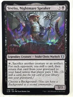 Sivriss, Nightmare Speaker NM/M* Commander Baldur's Gate 148/361 mtg -UnltdCards - Image 1