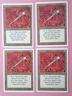 Magic the Gathering MTG Revised DISRUPTING SCEPTOR X4 LP/EX 1994 Nice! - Image 1