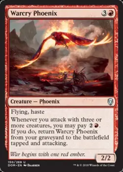 4x NM-Mint, English Foil Warcry Phoenix - Foil Dominaria magicmtg - Image 1