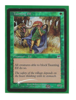 TAUNTING ELF FOIL English Onslaught MTG NM- Magic - Image 1