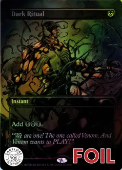 MTG Dark Ritual (Inks) (Rainbow) (2000) | NM Foil | Secret Lair Spider-Man {SLD} - Image 1