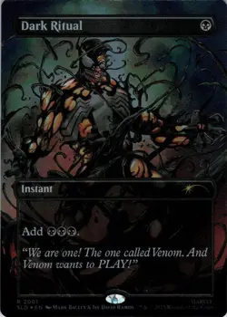 MTG Dark Ritual (Inks) (Rainbow) (2000) | NM Foil | Secret Lair Spider-Man {SLD} - Image 2
