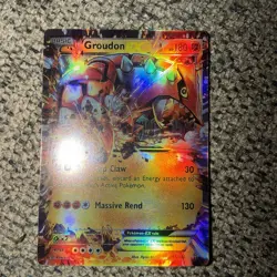 Pokemon Groudon EX Primal Clash Ultra Rare Holo Card 85/160 - Image 1