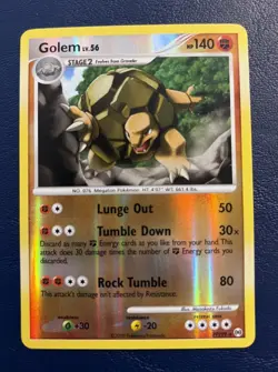 Pokemon Golem 19/99 Arceus Reverse Holo NM Condition - Image 1