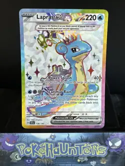 Pokemon Card Lapras EX 158/142 Stellar Crown Full Art Ultra Rare Near Mint - Image 1