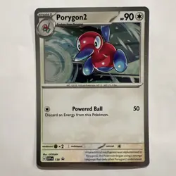 Porygon 2 Stellar Crown Blister Promo SVP 138 Cosmos Holo Pokemon TCG SWIRL - Image 1