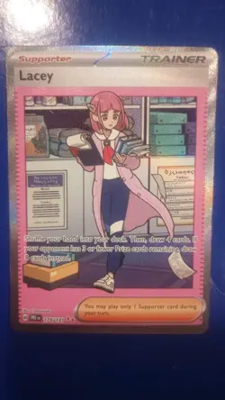 Lacey 175/131 Prismatic Evolutions Pokemon Illustration - Image 1