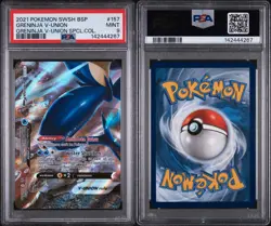 2021 Pokemon SWSH BLACK STAR PROMO #157 Greninja V-Union Special Collection Psa - Image 3