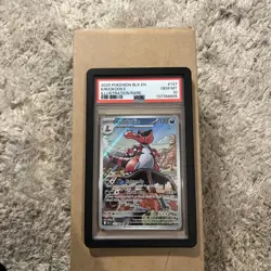 Pokemon Black Bolt 137/086 Krookodile Illustration Rare PSA 10 New Cert Pop 95! - Image 1