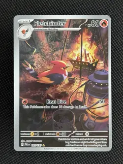 Fletchinder 199/193 Pokemon Sv02: Paldea Evolved Illustration Rare - Image 1