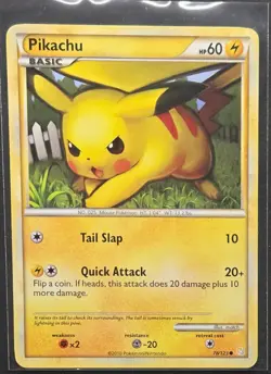 Pikachu 78/123 HeartGold SoulSilver Common Pokemon 2010 - Image 1