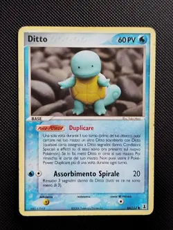 (MP) Ditto Squirtle 64/113 2005 Ex Delta Species Italian Pokemon Card Yuka Morii - Image 1