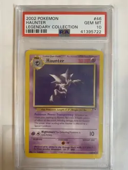 2002 Pokemon Legendary Collection #46 Haunter PSA 10 GEM MINT - Image 1
