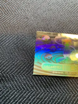 Pokemon Meiji Rainbow Holo Sticker Mew Gold Ver #241124 - Image 4