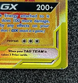 Reshiram & Charizard GX SM247 Tag Team 2021 Pokemon TCG Miscut Misaligned Error - Image 2