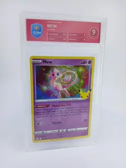 Mew 011/025 Celebrations Holo -POKEMON COLLECTORS - GRADED 9 Mint - Image 1