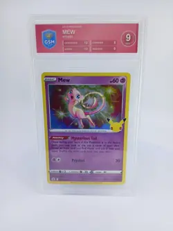 Mew 011/025 Celebrations Holo -POKEMON COLLECTORS - GRADED 9 Mint - Image 2