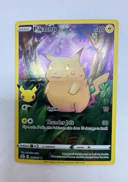 Pikachu 5/25 Holo Rare Pokemon TCG Sword&Shield Celebrations CEL 2021 NM English - Image 1