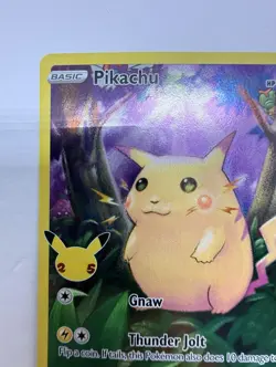 Pikachu 5/25 Holo Rare Pokemon TCG Sword&Shield Celebrations CEL 2021 NM English - Image 2