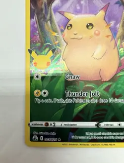 Pikachu 5/25 Holo Rare Pokemon TCG Sword&Shield Celebrations CEL 2021 NM English - Image 5