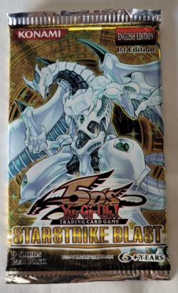 Yugioh Starstrike Blast 5D's 1st Edition Sealed Booster Pack - Image 1