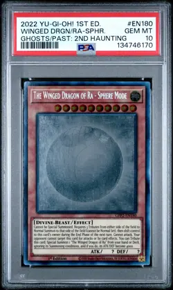 The Winged Dragon Of Ra-sphere Mode GFP2-EN180 1st Ghost Rare Yugioh PSA 10 *170 - Image 1