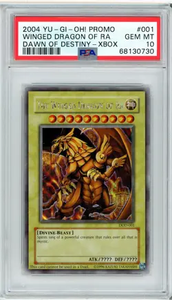 The Winged Dragon Of Ra DOD-001 Secret Rare Promo Yugioh PSA 10 *730 - Image 1