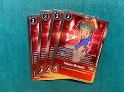 Takato Matsuki BT17-080 Playset Secret Crisis Digimon Card Game x4 - Image 1