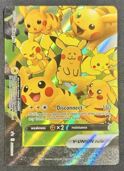 Pikachu V-Union #SWSH139 (Bottom left) Pokemon card Sword & Shield Black Star - Image 1