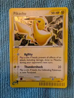 Pikachu #012 Holo Black Star Promo Card Vintage LP Pokemon TCG - Image 1