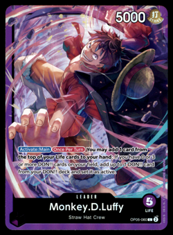 Monkey.D.Luffy OP05-060 Leader ST18 Starter Deck 2024 One Piece Card Game TCG - Image 1