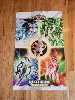 Pokemon PLATINUM ARCEUS Poster/Card List **no cards** - Image 1