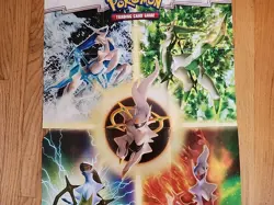 Pokemon PLATINUM ARCEUS Poster/Card List **no cards** - Image 3