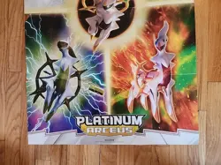 Pokemon PLATINUM ARCEUS Poster/Card List **no cards** - Image 4