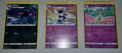 Pokemon Tcg Lot Of 3 Error Miscut Cards. Kirlia Meowstic Golbat. Rare Cards - Image 1