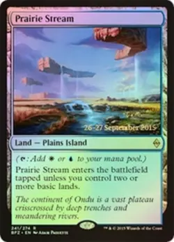 MTG Prairie Stream - Foil - Prerelease Promo, Prerelease & Release Promos, Heavi - Image 1