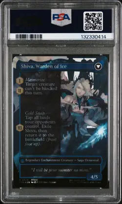 2025 MTG FINAL FANTASY #0523 JILL, SHIVA'S DOMINANT/SHIVA, WARDEN OF ICE PSA 10 - Image 2