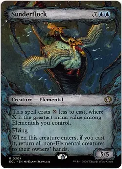 MTG Lorwyn Eclipsed Sunderflock Showcase (Rare) - Image 1