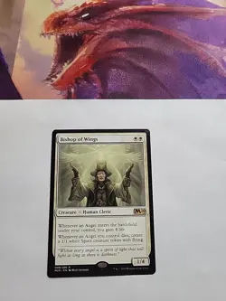 MTG - Bishop of Wings- Core Set 2020- Regular Rare - Image 2