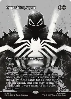MTG - Opposition Agent - Borderless - Marvels Spiderman - Non Foil - NM - Image 1